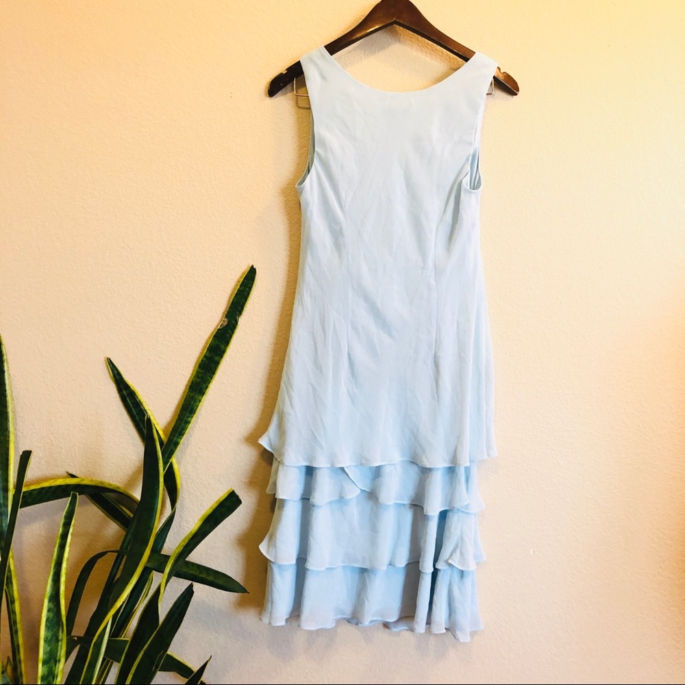 SLNY || Ruffled Tier Cocktail Dress - Picture 6 of 6